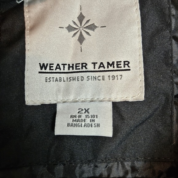 Weather Tamer Women's 2X Black Hooded Rain Jacket NWT Lightweight Windbreaker... - Picture 3 of 7